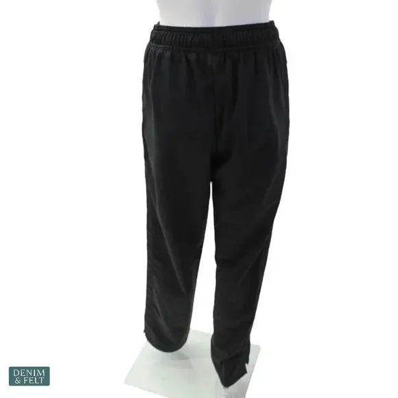 Alo Yoga Prizewinner Track Pants Black Wide Leg Logo Waistband Athleisure Small - Picture 4 of 13